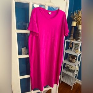 J.Crew factory midi t-shirt dress